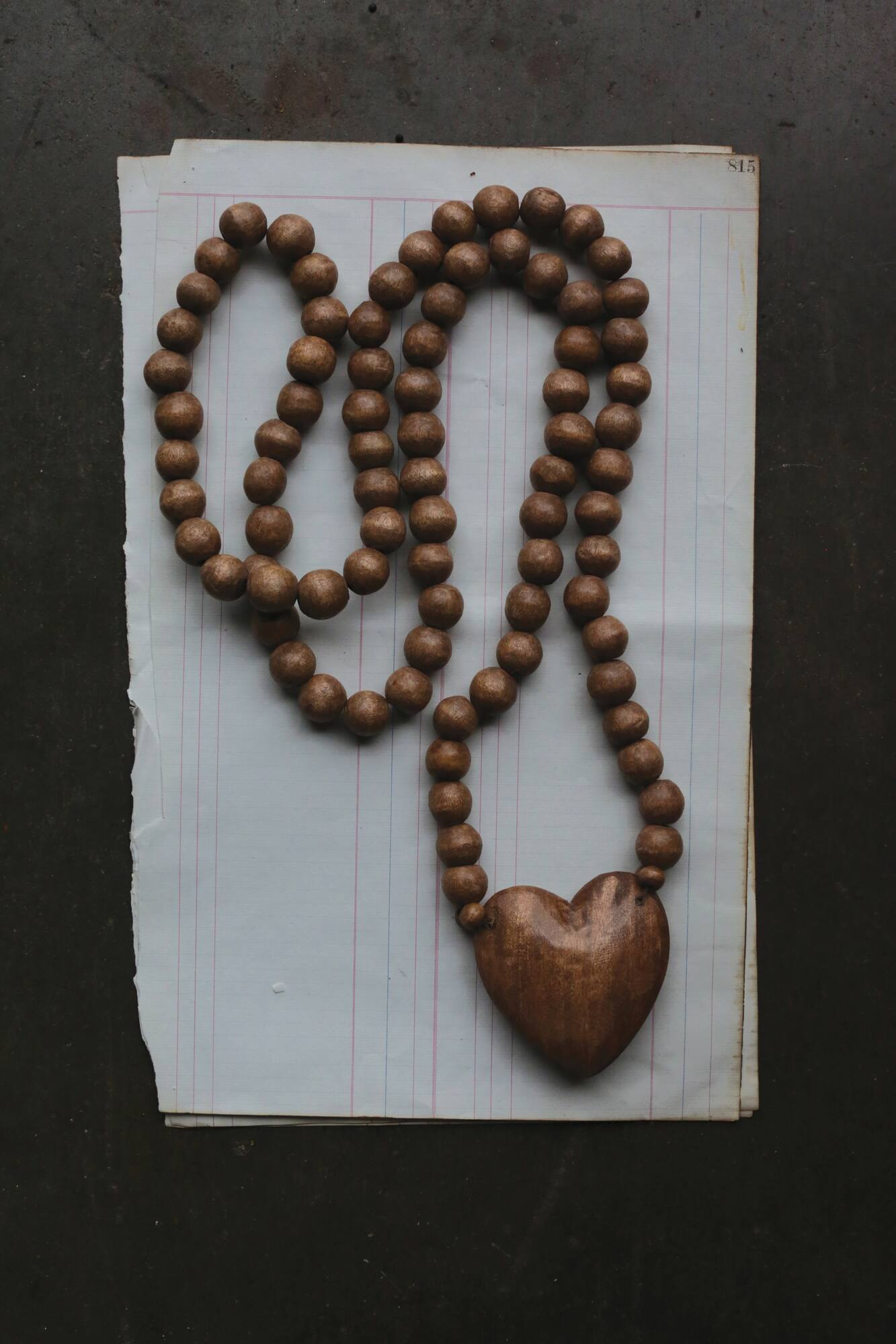 Hello Honey® Hand Carved Wood Beads with Heart